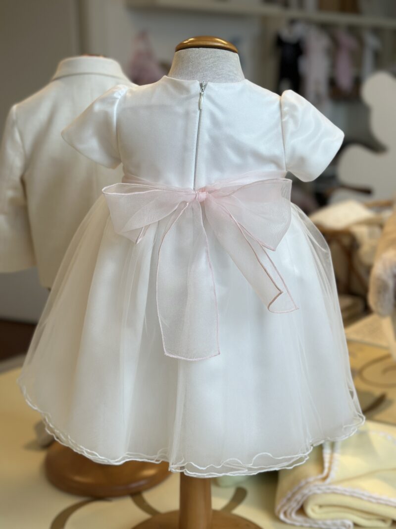 Abitino cerimonia in organza con fiore Pure Firenze