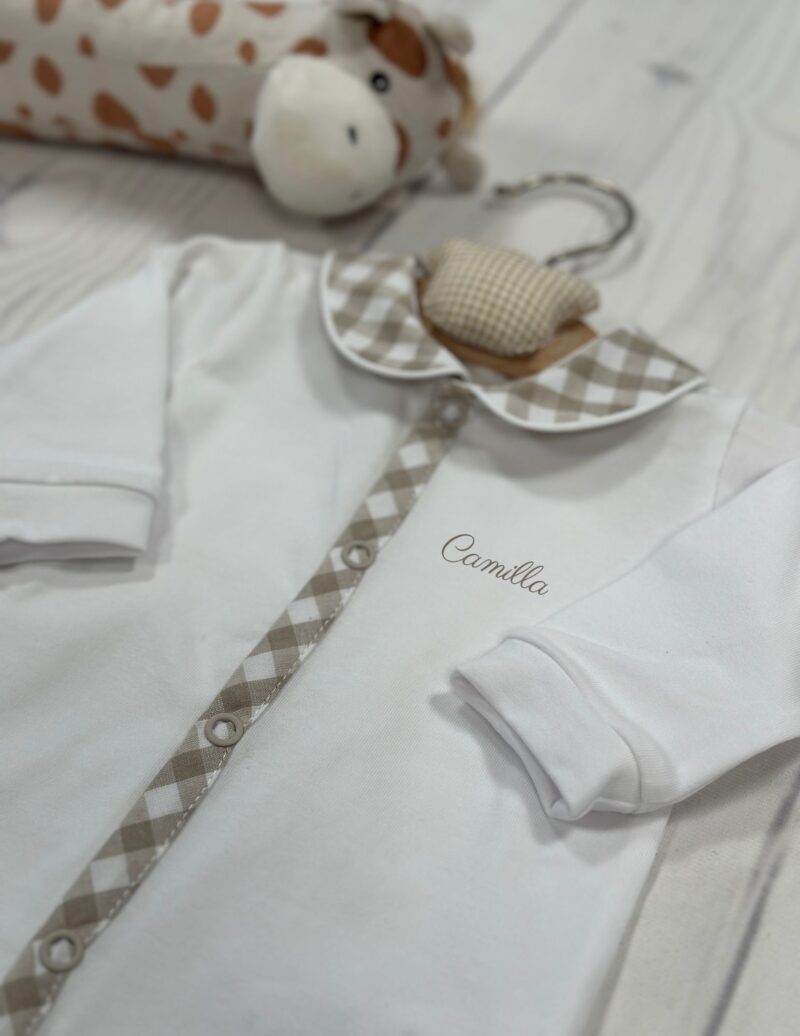 Tutina motivo vichy personalizzabile Coccodè