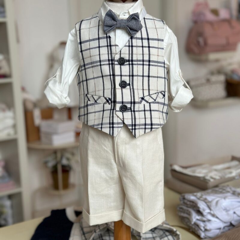 Bermuda all'inglese in misto lino Pure Firenze