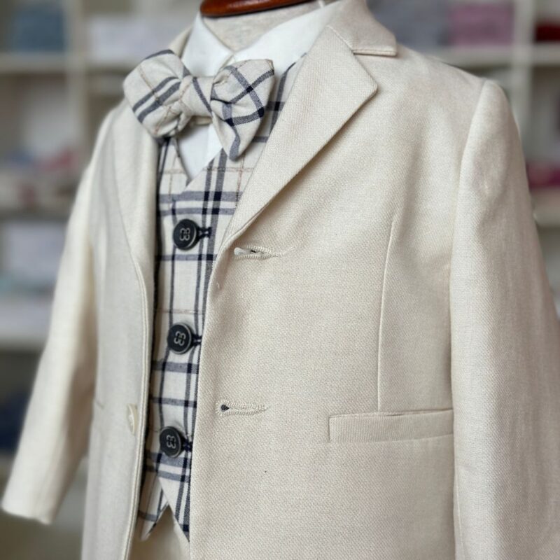 Gilet elegante in tessuto tartan Pure Firenze
