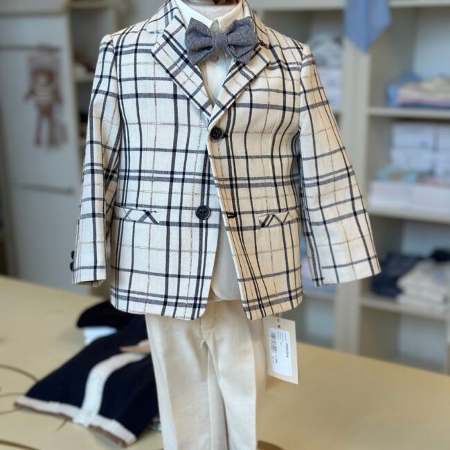 Giacca elegante in tessuto tartan Pure Firenze