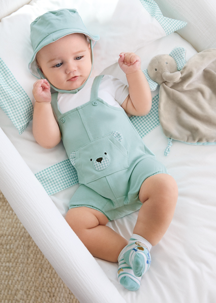 Set 3 Tutine Neonato In Cotone – Maniche Lunghe Con Piedini, Fantasie Frutta Verde Salvia E Grigio