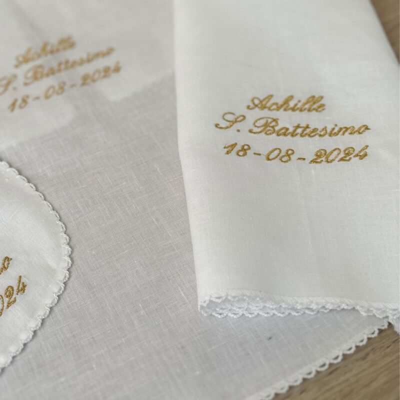 Componi il tuo Set battesimo personalizzato in lino - immagine 3