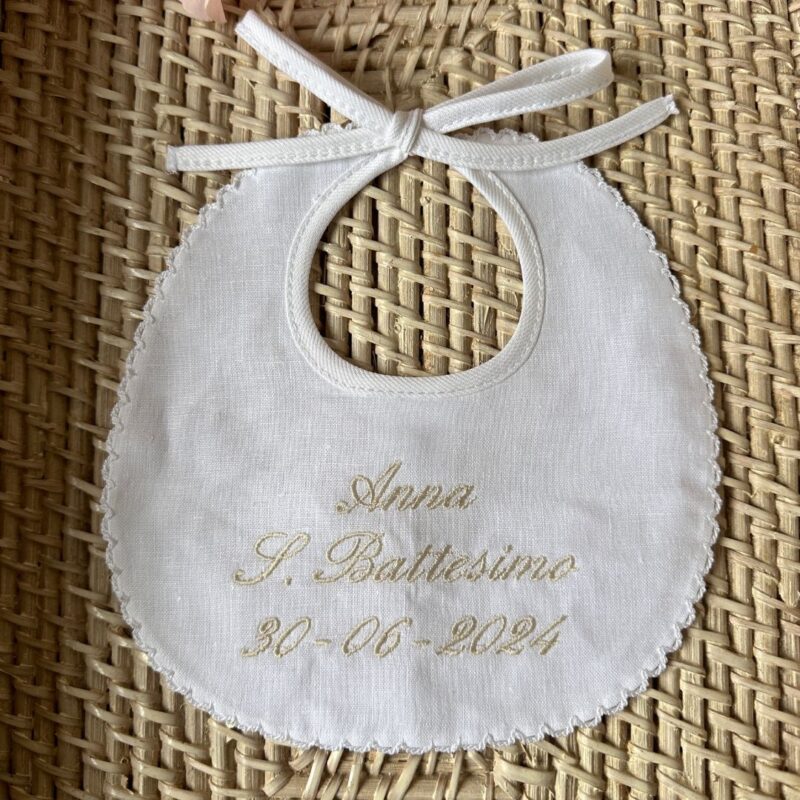 bavaglino lino personalizzato