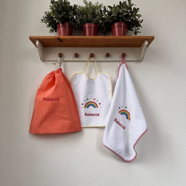 Set Asilo Personalizzato Nido arcobaleno