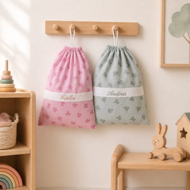 Set Asilo Scuola Materna Stampa Orsetti Personalizzato