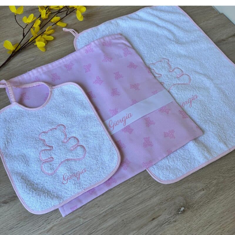 set asilo orsetti rosa
