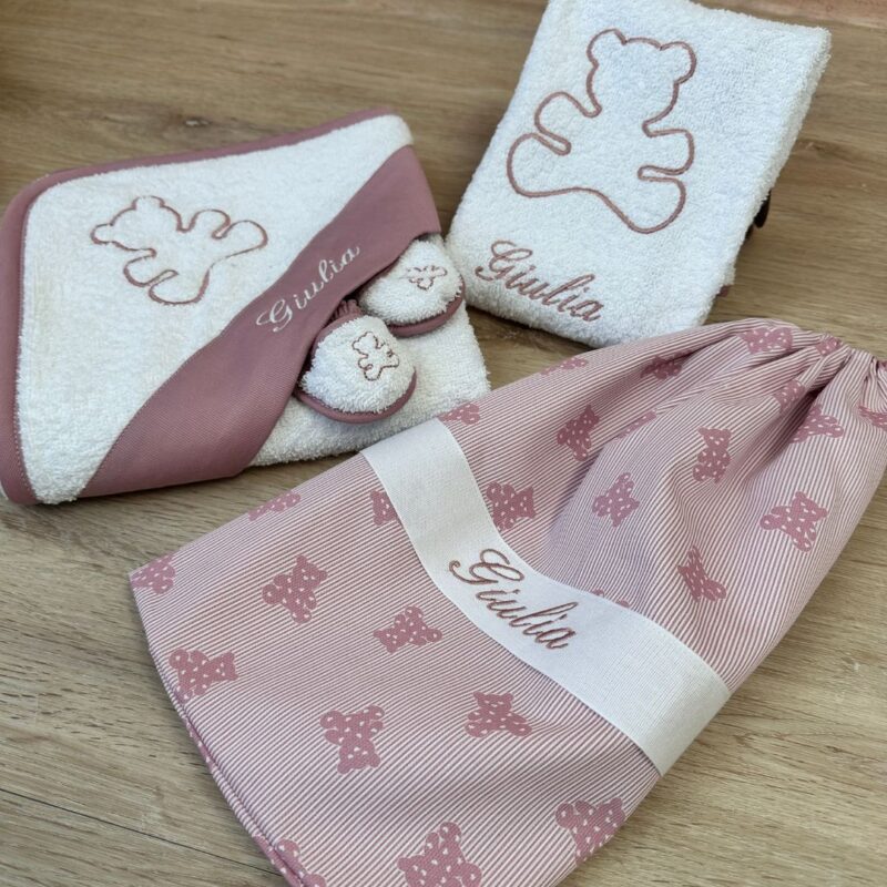 set bagnetto 3pz. malva