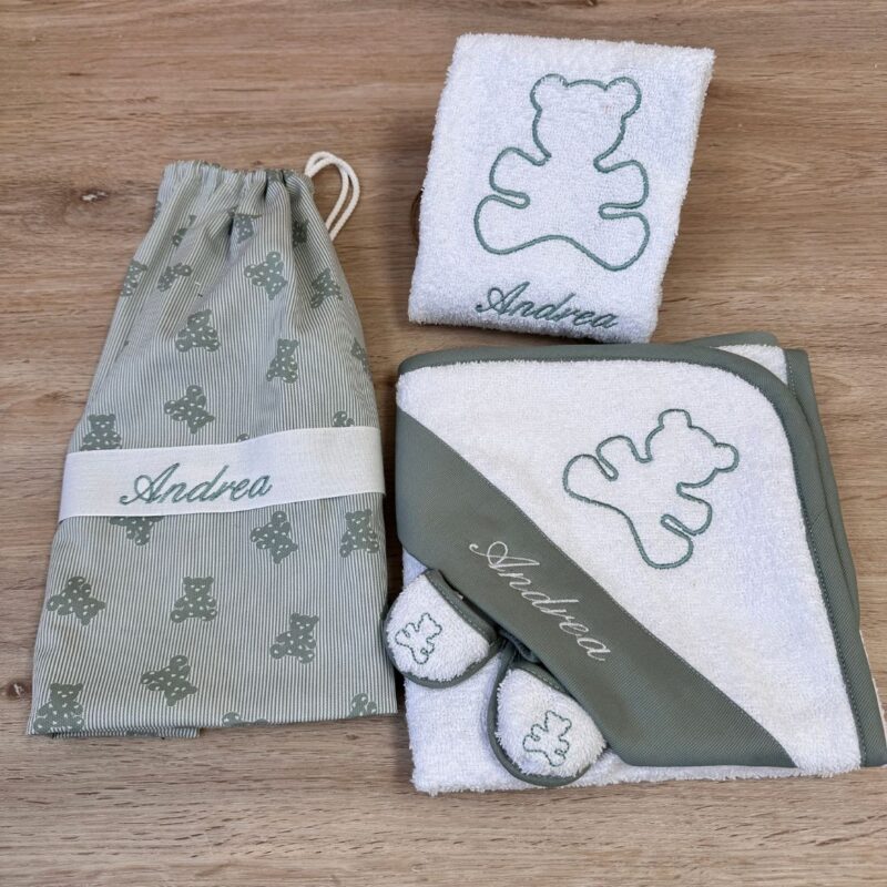 set bagnetto Stampa orsi salvia