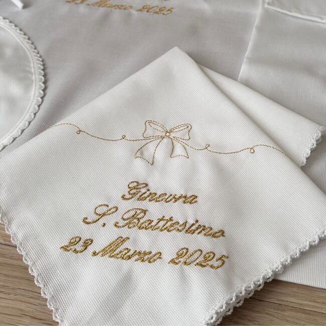 Lavetta Battesimo fiocco Personalizzata