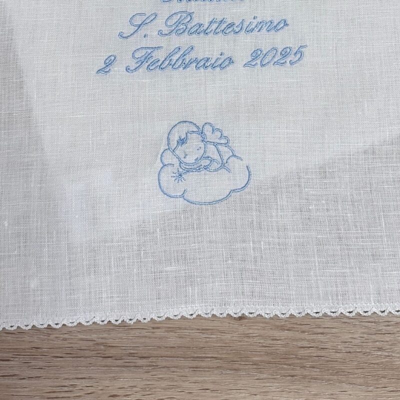Componi il tuo Set battesimo angioletto personalizzato in piquet - immagine 5