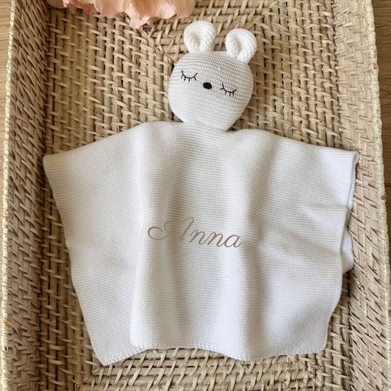 Dou dou in puro cotone personalizzato bianco