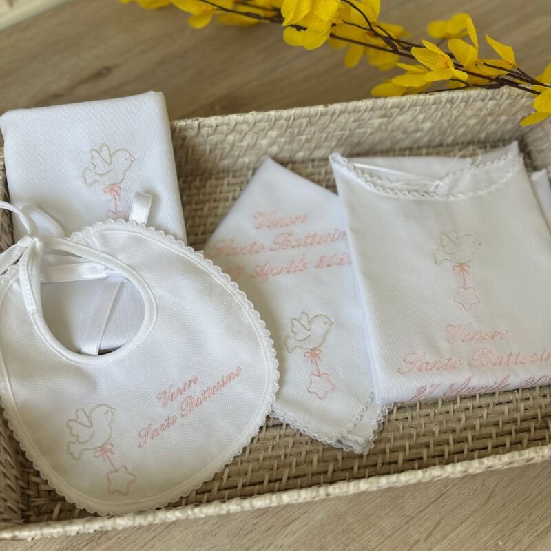 Componi il tuo Set battesimo stellina personalizzato in piquet