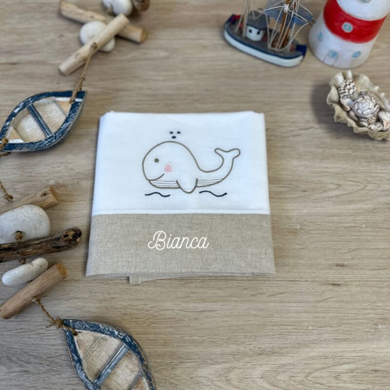 lenzuolo culla ecrù