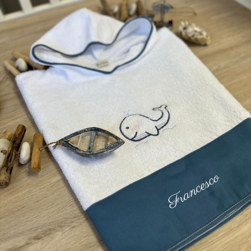 Poncho in spugna avio