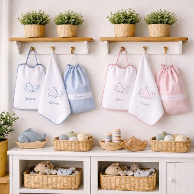 Set Asilo Scuola Materna Personalizzato Balena