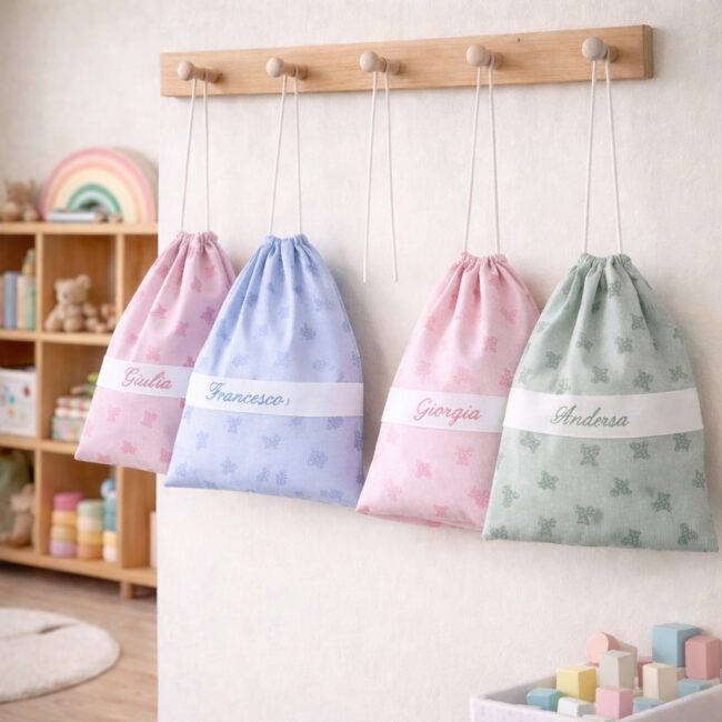 Set Asilo Stampa Orsetti Personalizzato