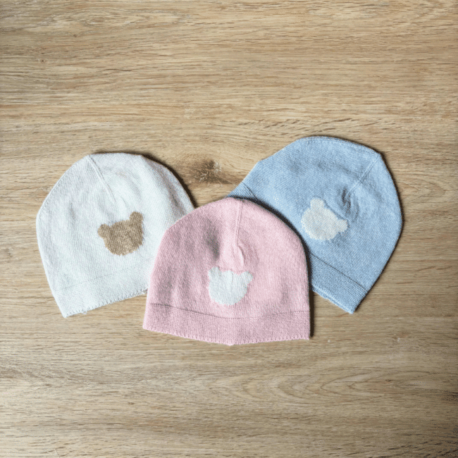 Cuffietta neonato in maglia Orsetto Coccodè