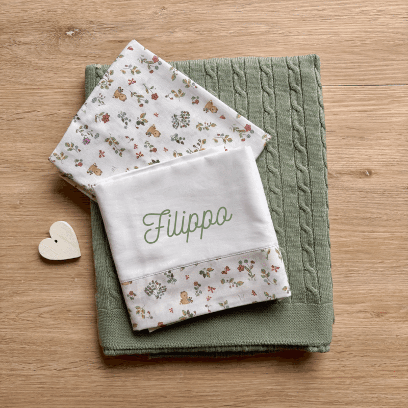Set Culla Personalizzato “Orsetto nel Bosco” - immagine 8