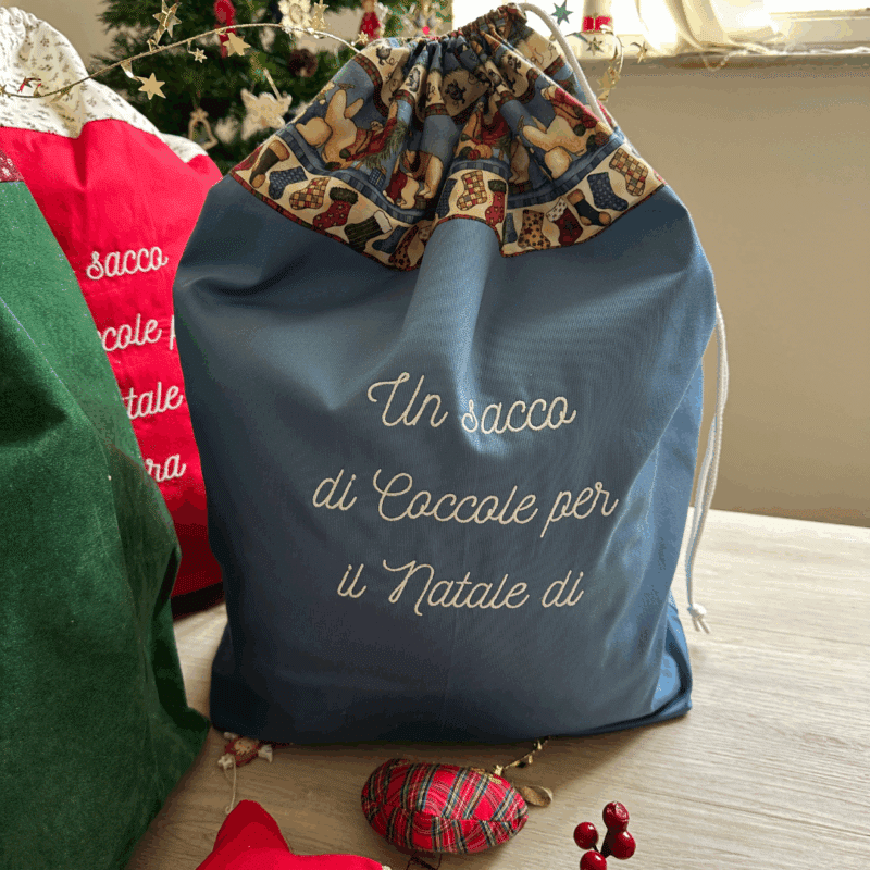 Sacca Regali di Babbo Natale Personalizzata - immagine 4
