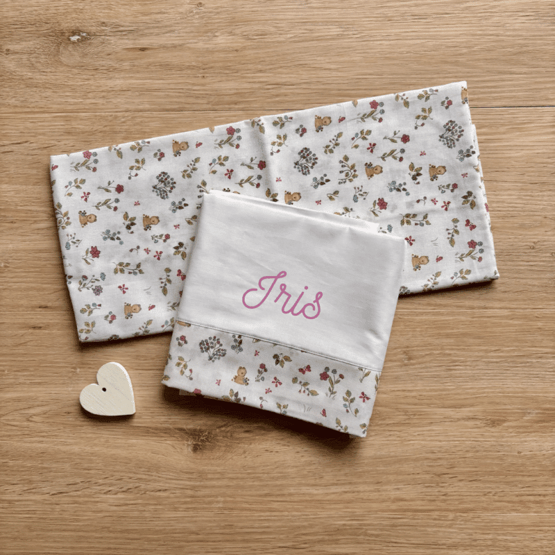 Set Lenzuolino Culla Personalizzato "Orsetto nel Bosco" - immagine 2