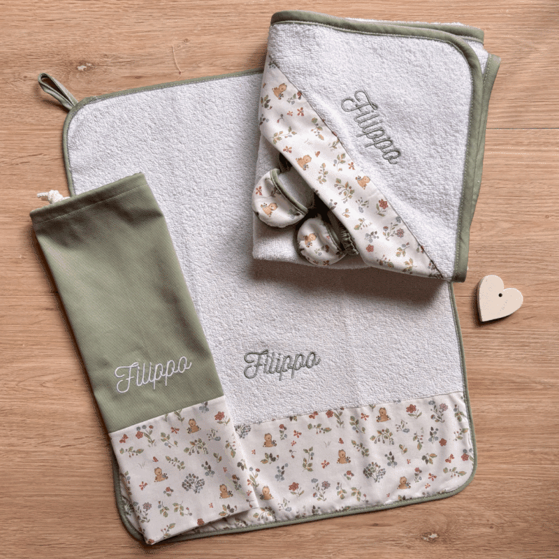 Set Bagnetto Personalizzato "Orsetto nel Bosco" - immagine 10