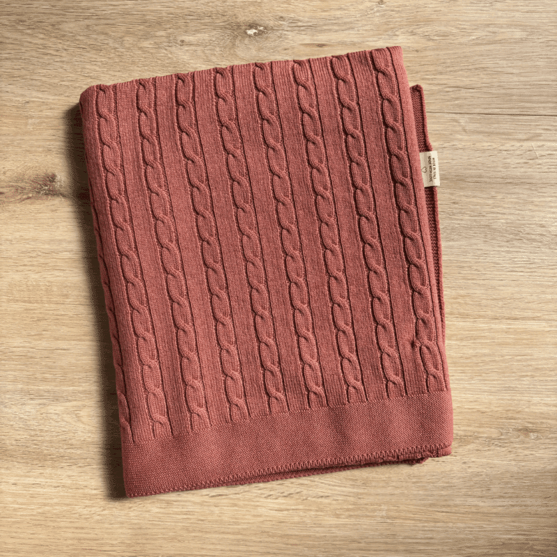 Copertina culla trecce in pura lana merino extrafine - immagine 3
