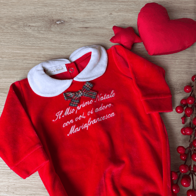 Tutina Natale con frase personalizzata