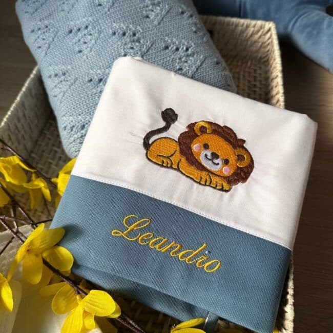 Lenzuolo leoncino avio