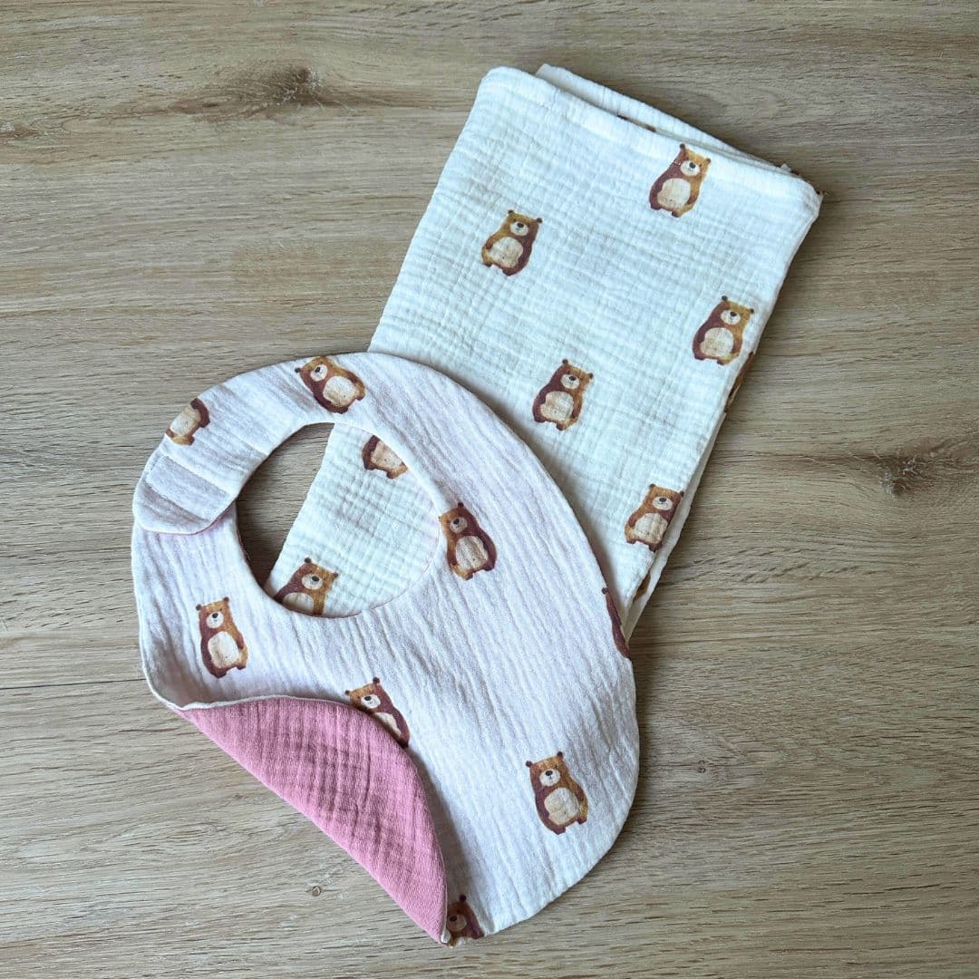 Mussola +bavaglino orsi malva