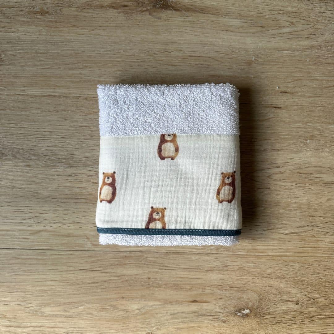 Corredino Personalizzato garza orsetti avio - immagine 3