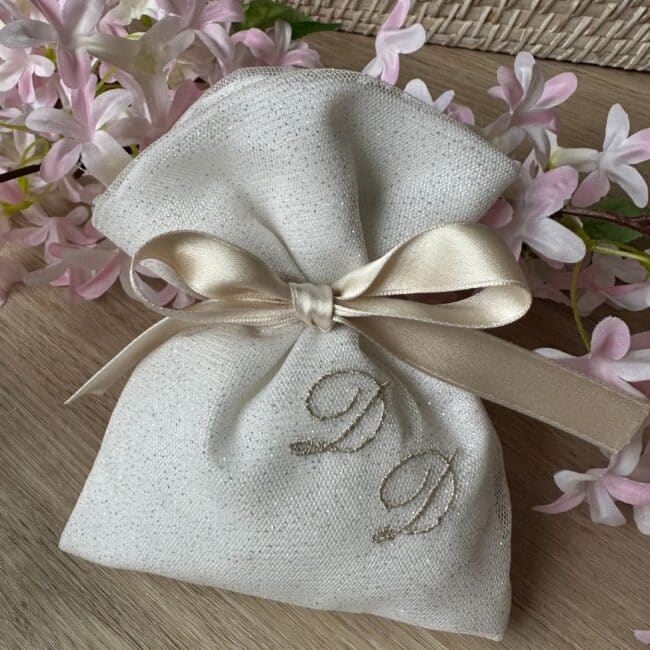 Sacchetti Bomboniere Personalizzate Matrimonio glitter