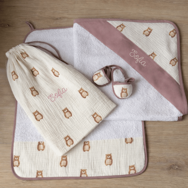 set bagnetto orsi malva