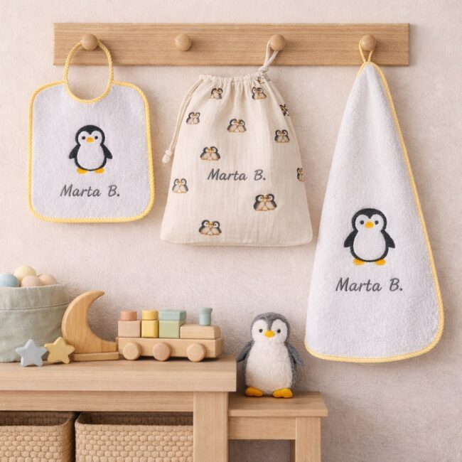 Set Asilo Pinguino Personalizzato