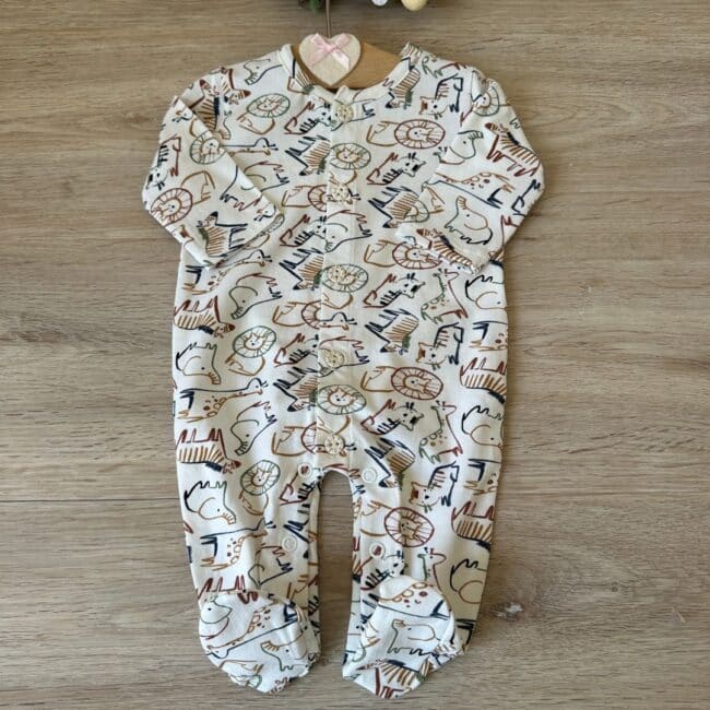 tutina jersey stampa savana