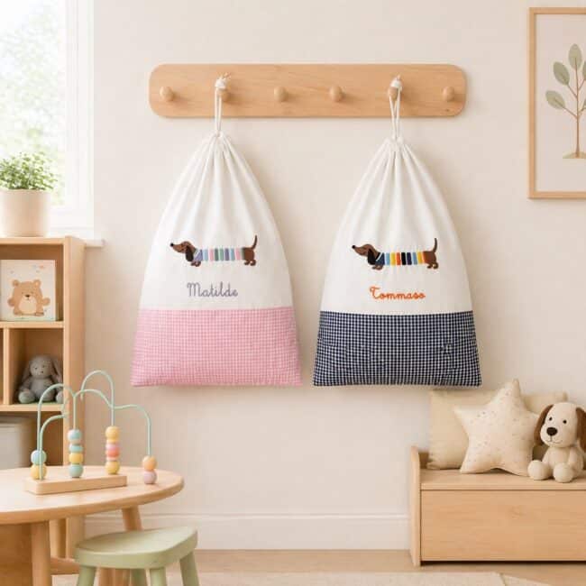 Set Asilo Scuola Materna Bassotto Personalizzato