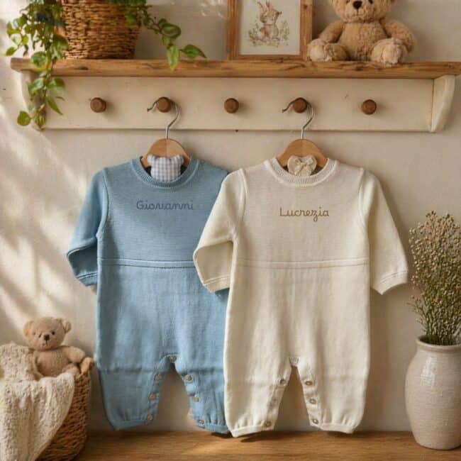 Tutina in maglia personalizzata