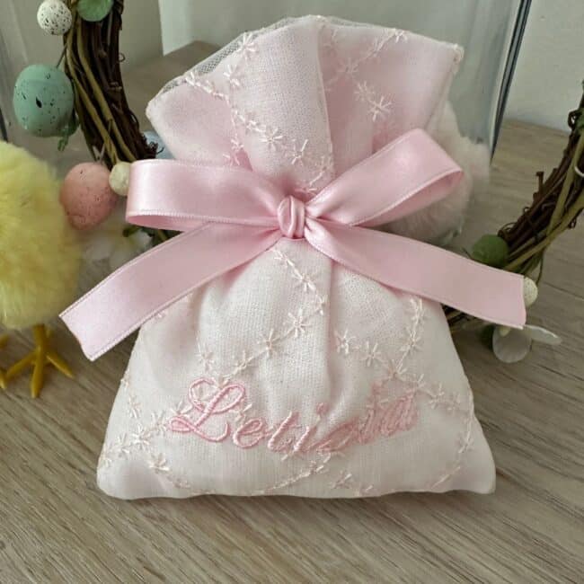 sacchettini personalizzato in pizzo