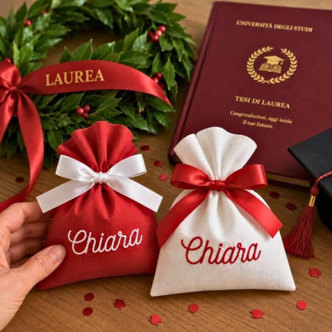 Sacchetti Bomboniere Personalizzate Laurea